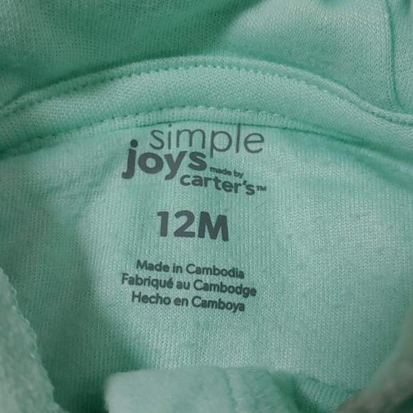 Carter's Simple Joys Hooded Playwear Size 12 Mths - Picture 5 of 7